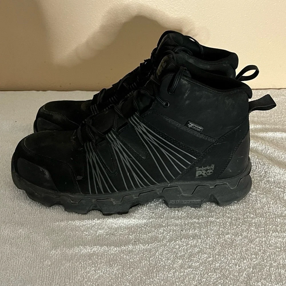 Timberland Pro Safety Steel Toe High Top Shoes Sz 12M